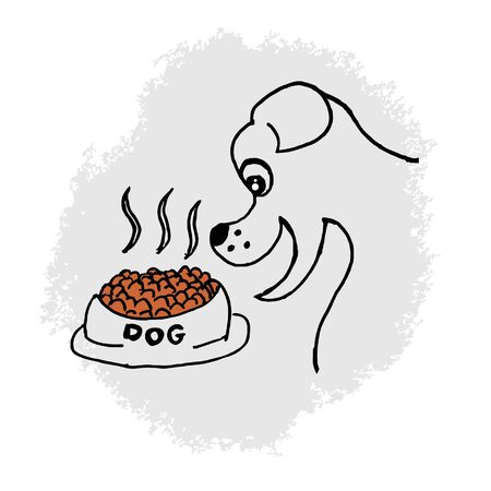 Dog foodのイラスト素材