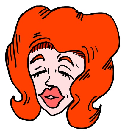 Pretty woman drawのイラスト素材