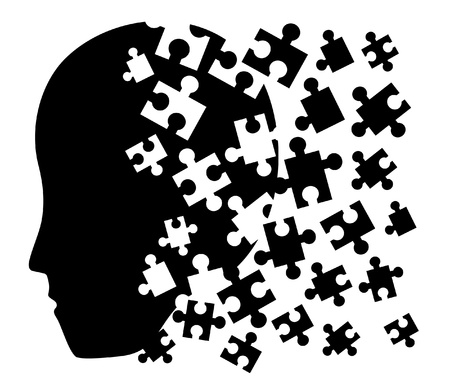Puzzle face symbolのイラスト素材