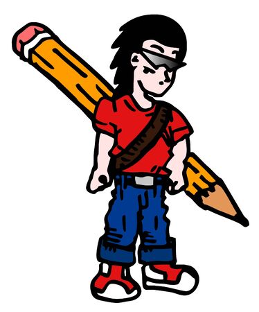 Young cartoonのイラスト素材