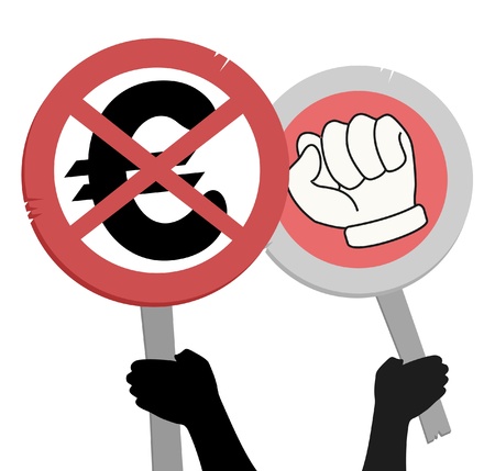 No euroのイラスト素材