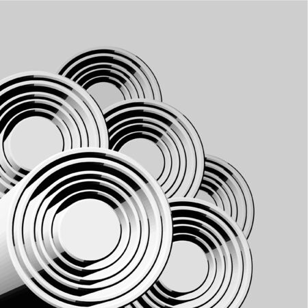 Creative design of circles wallpaperのイラスト素材