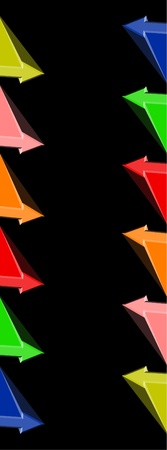 Creative banner made with color arrowsのイラスト素材