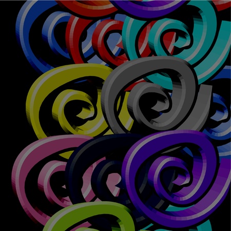 Color fashion styleのイラスト素材