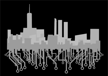 Future city styleのイラスト素材