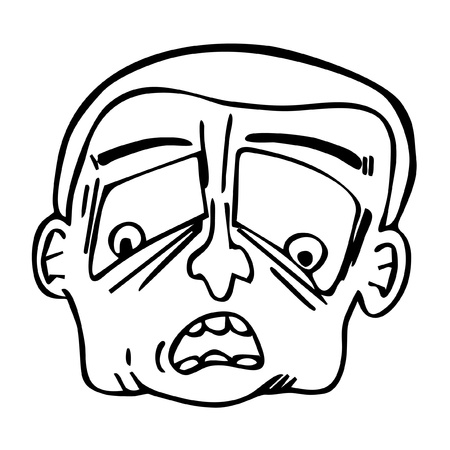 Man cartoon faceのイラスト素材