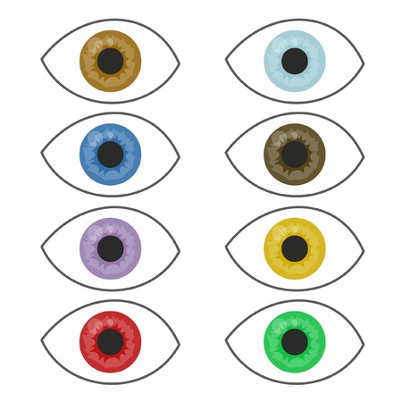 Color eyesのイラスト素材