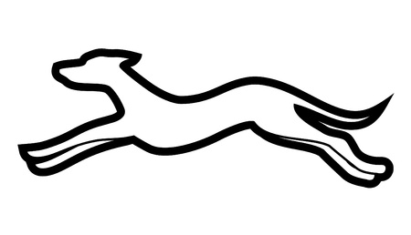 White dogのイラスト素材