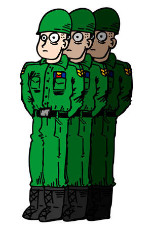 Army menのイラスト素材