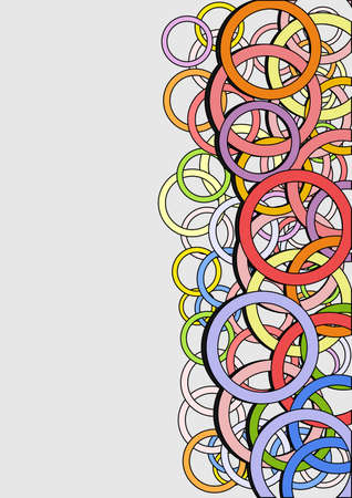 Color circles bannerのイラスト素材