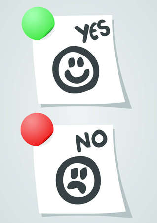 Two note facesのイラスト素材