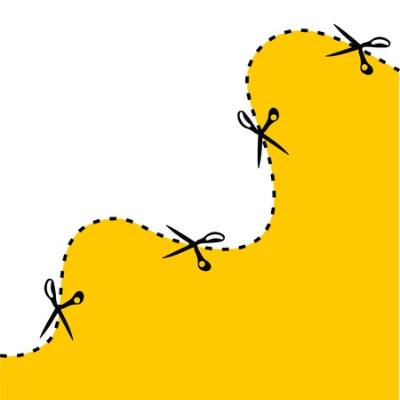 Scissors backgroundのイラスト素材