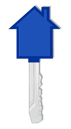 Blue key chainのイラスト素材