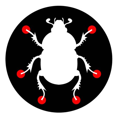 Science insect iconのイラスト素材