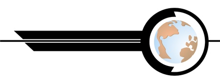 Global news bannerのイラスト素材