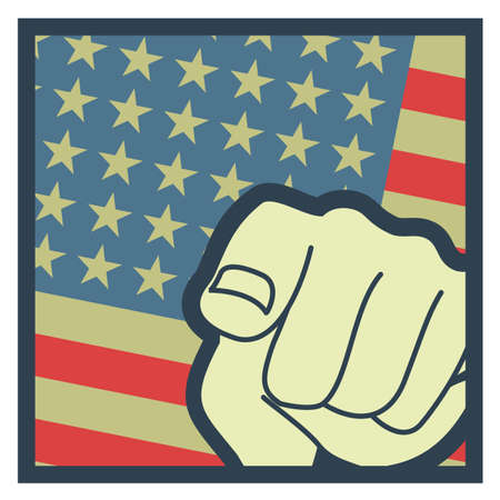 Patriot flagのイラスト素材