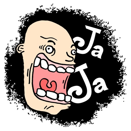 Comedy faceのイラスト素材