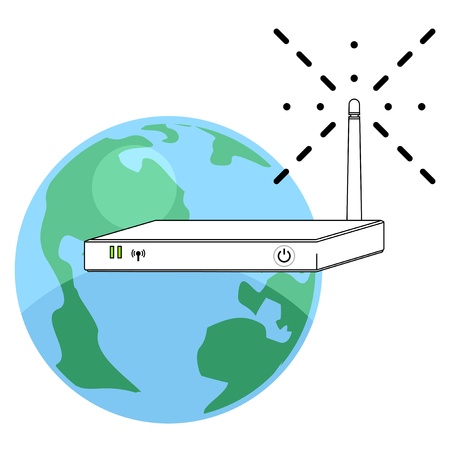 World wifiのイラスト素材