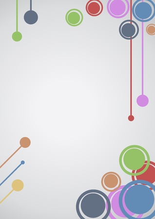 Color circles coverのイラスト素材