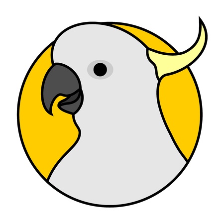 Cockatoo iconのイラスト素材