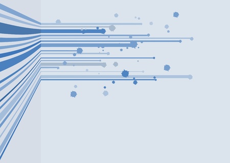 Blue art wallのイラスト素材