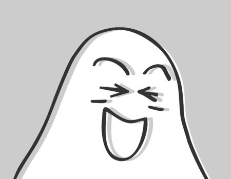Funny ghostのイラスト素材