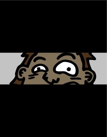 Spy face backgroundのイラスト素材