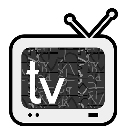 Television signのイラスト素材