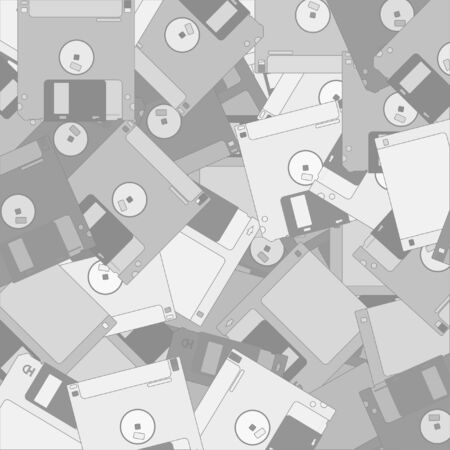 Retro computer disk mosaicのイラスト素材