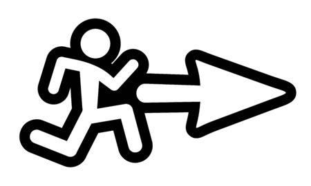 Exit cursor signのイラスト素材