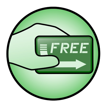 Free card iconのイラスト素材