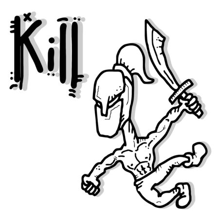 Kill spartanのイラスト素材
