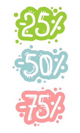 Offer color artのイラスト素材