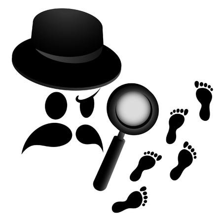 Detective faceのイラスト素材