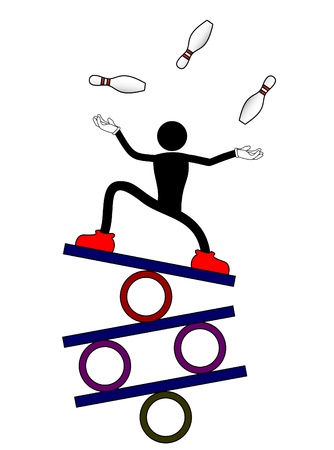 Balance show manのイラスト素材