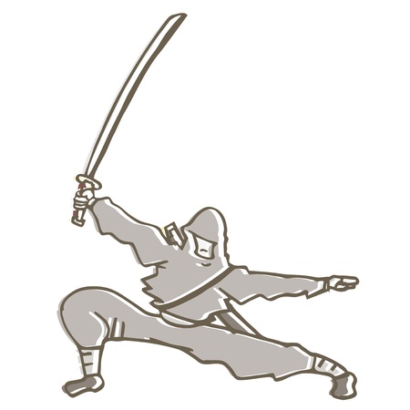 Ninja swordのイラスト素材
