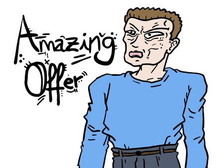 Amazing offer drawのイラスト素材
