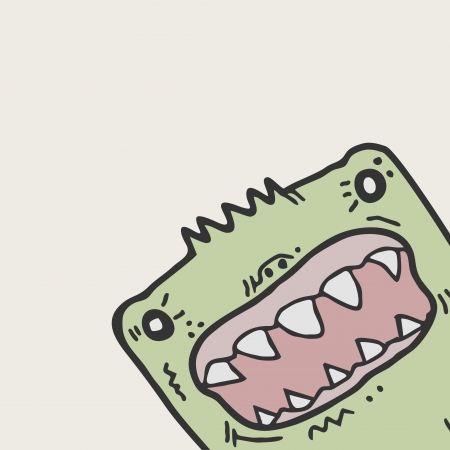 Cartoon funny faceのイラスト素材