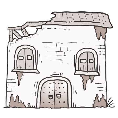 Vintage houseのイラスト素材