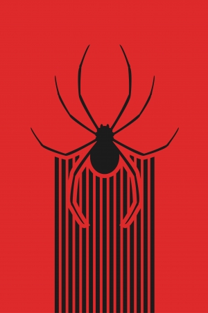 Red spider backgroundのイラスト素材