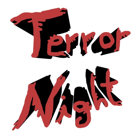 Terror night stickのイラスト素材