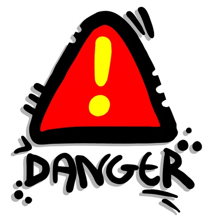 Danger alarm signのイラスト素材