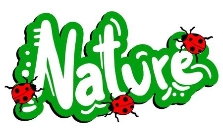 Nature messageのイラスト素材