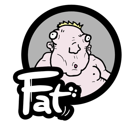 Fat iconのイラスト素材
