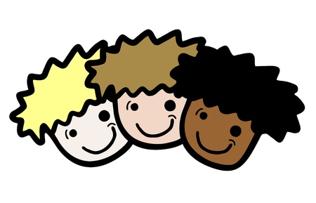 Race friendsのイラスト素材
