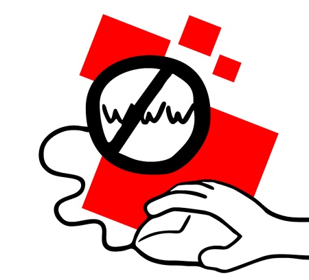 No internetのイラスト素材