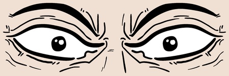 Cartoon eyesのイラスト素材