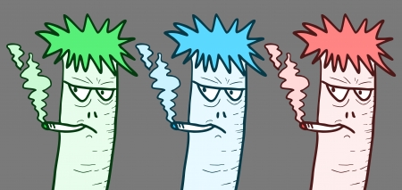 Color smokingのイラスト素材