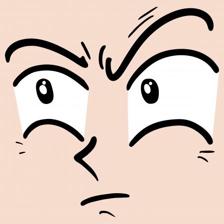 Cartoon faceのイラスト素材