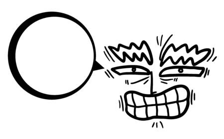 Rebel cartoon expressionのイラスト素材